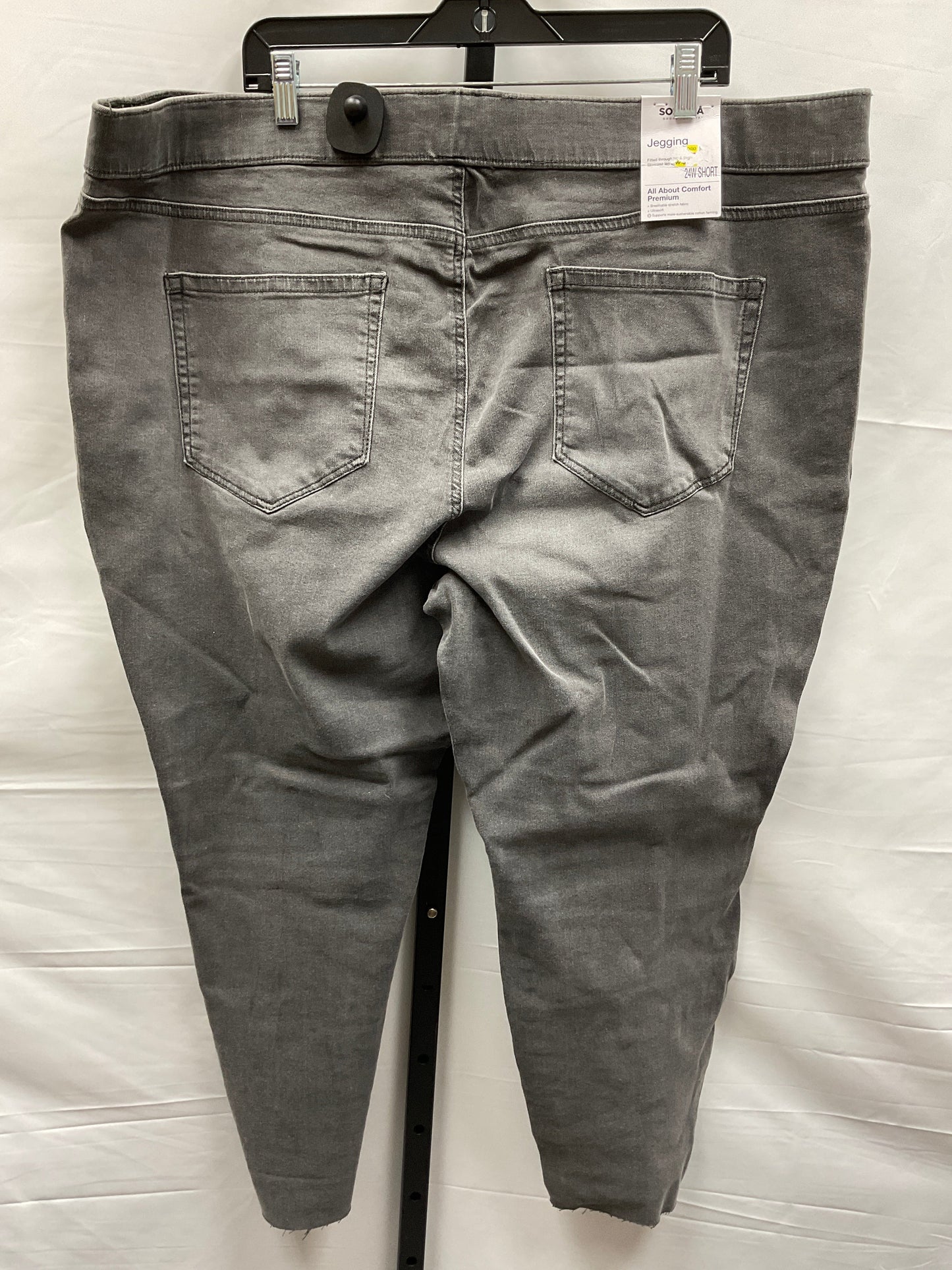 Grey Denim Jeans Skinny Sonoma, Size 24