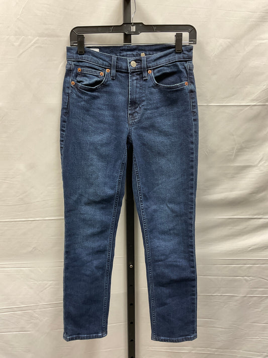 Blue Denim Jeans Straight Gap, Size 2