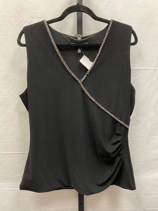 Black Top Sleeveless White House Black Market, Size Xl