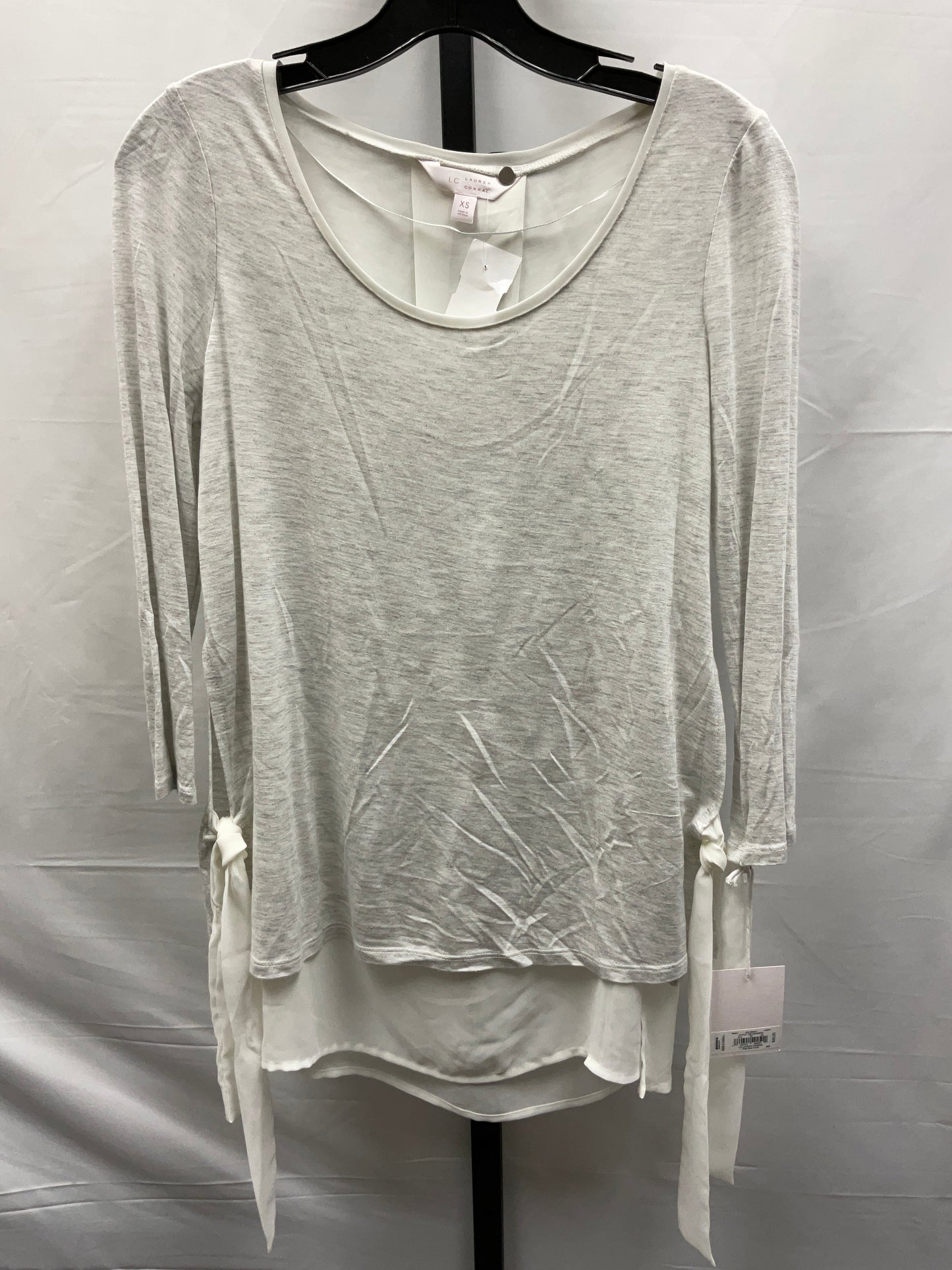 Grey Top Long Sleeve Lc Lauren Conrad, Size Xs