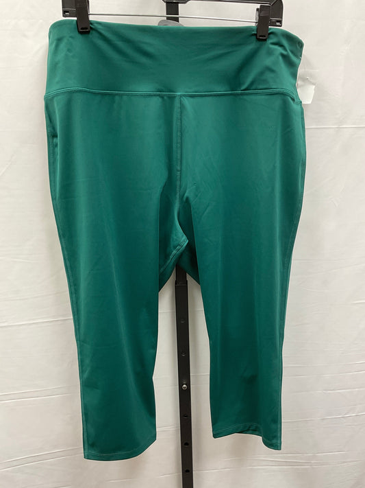 Athletic Leggings Capris By Clothes Mentor In Green, Size: 3x