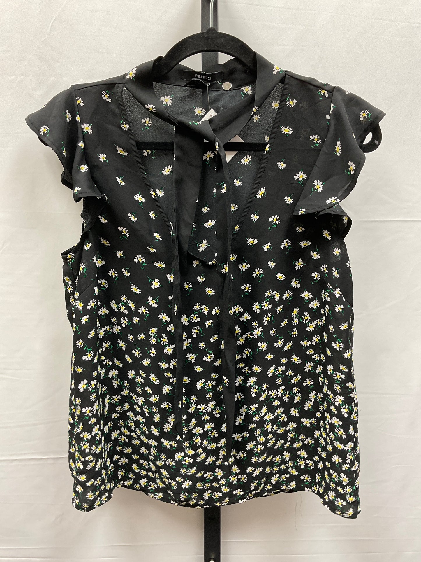 Floral Print Top Short Sleeve Forever 21, Size S