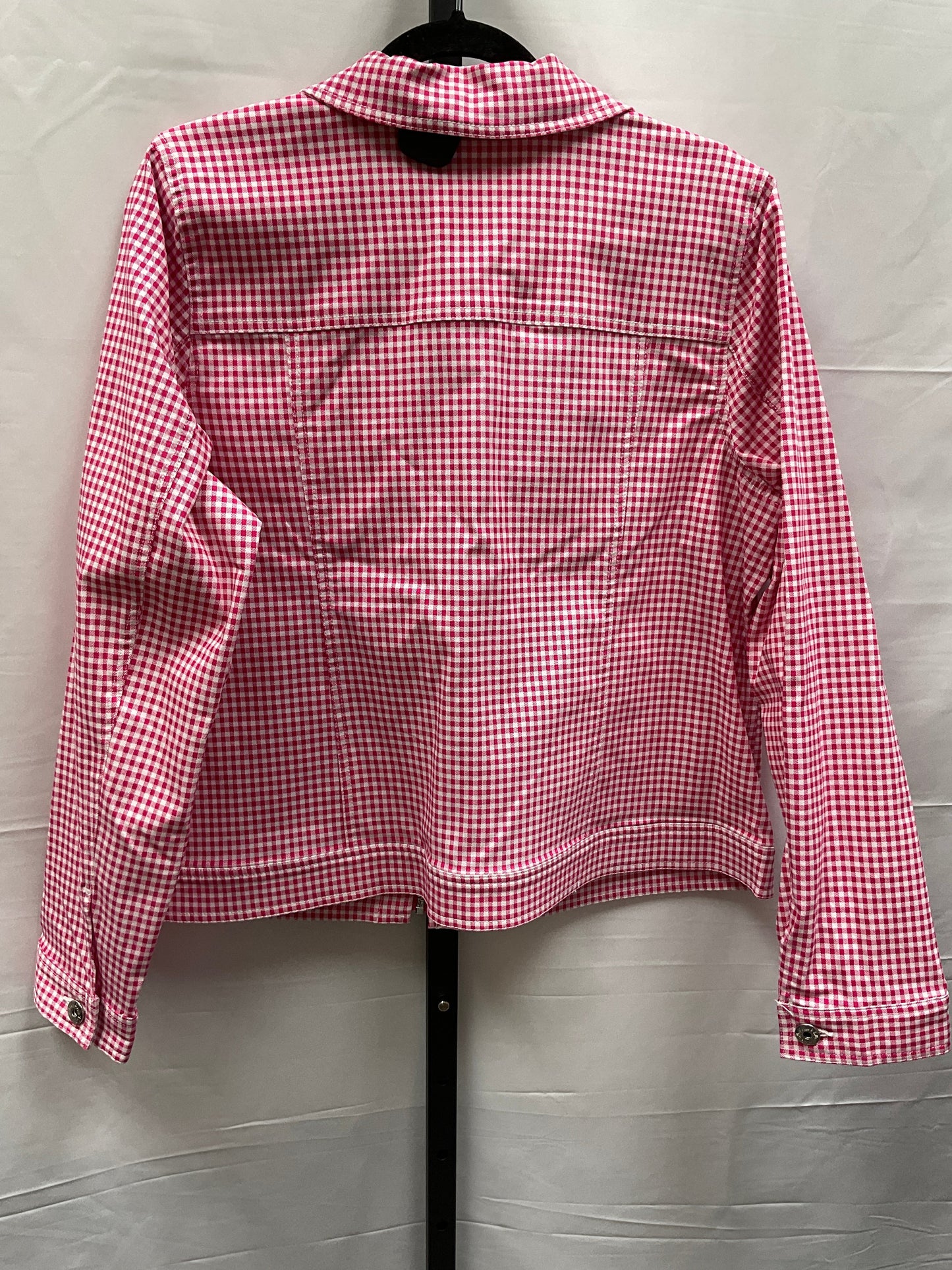 Pink & White Jacket Other Belle By Kim Gravel, Size L