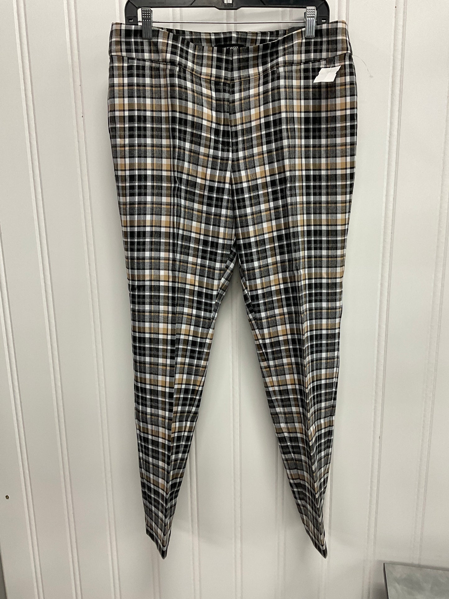 Pants Dress By Nine West In Plaid Pattern, Size: 10