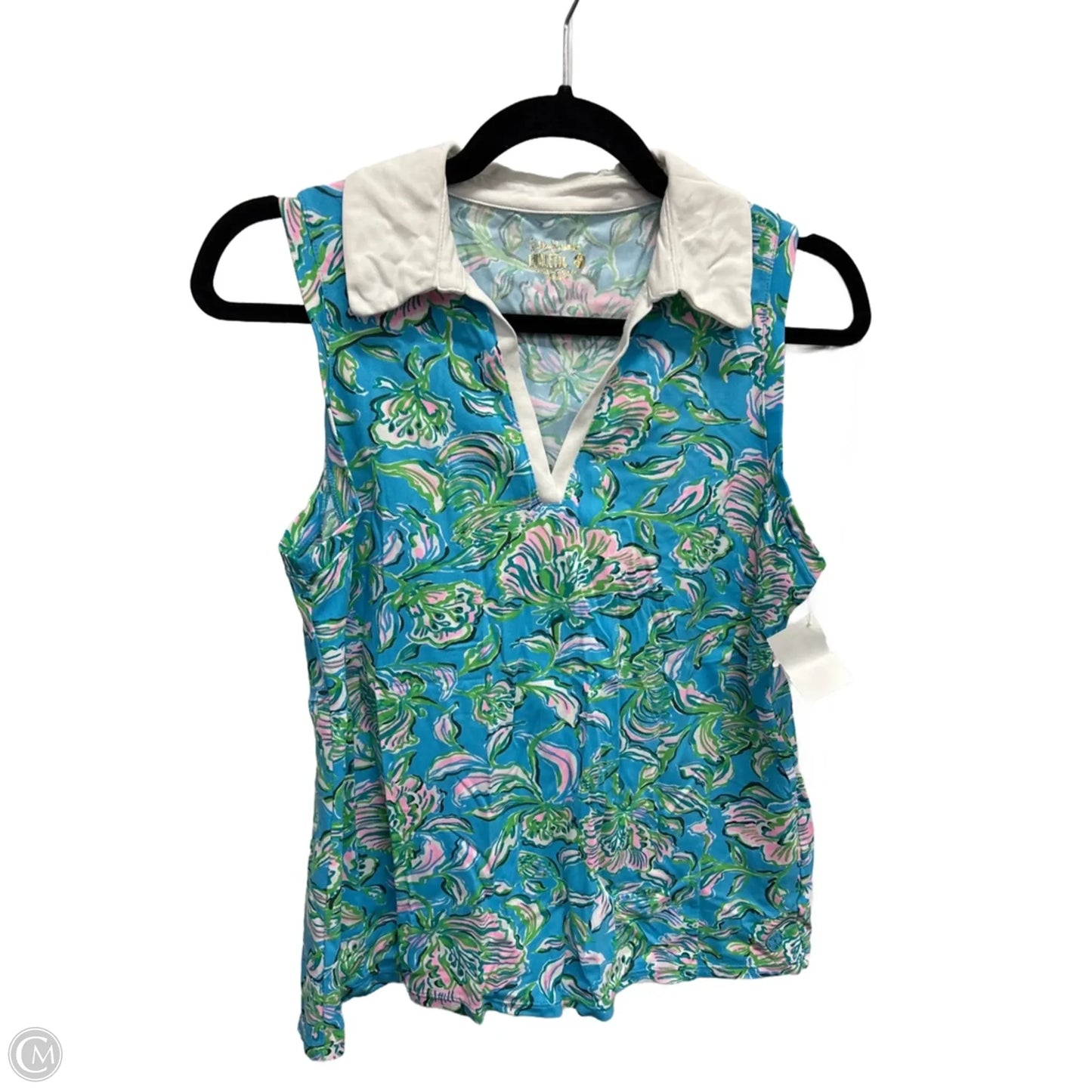 Top Sleeveless Designer By Lilly Pulitzer In Multi-colored