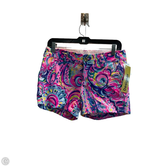 Shorts Designer By Lilly Pulitzer In Blue & Pink, Size: 2
