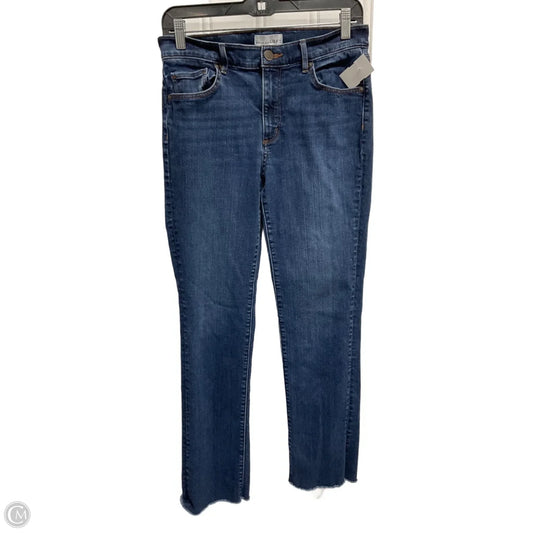 Jeans Straight By Loft In Blue Denim, Size: 6