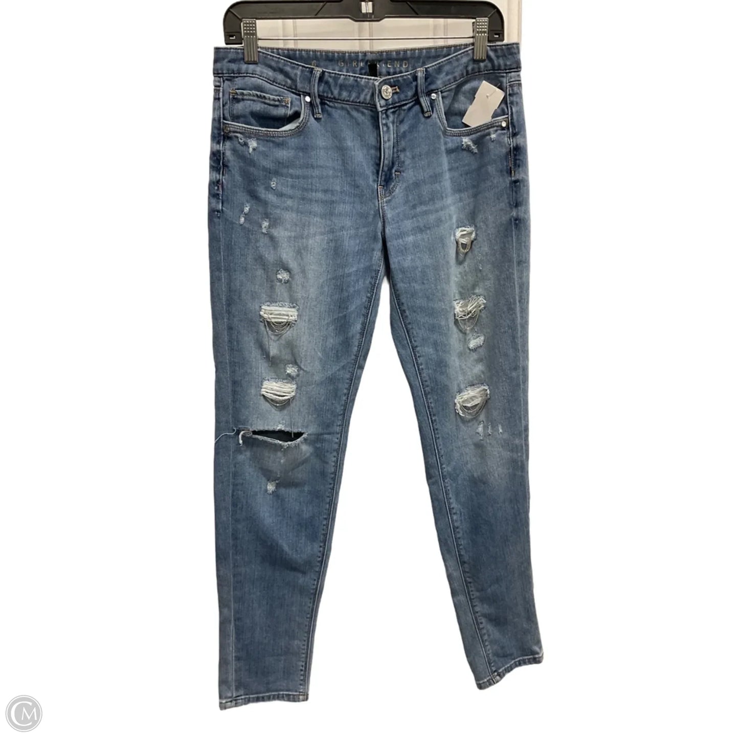 Jeans Straight By White House Black Market In Blue Denim, Size: 6