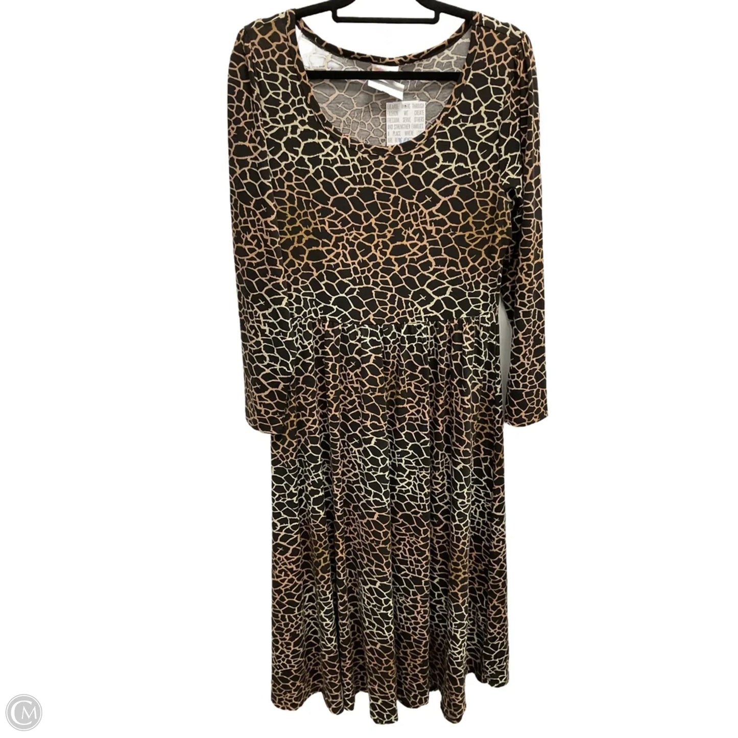 Dress Casual Maxi By Lularoe In Brown, Size: Xl