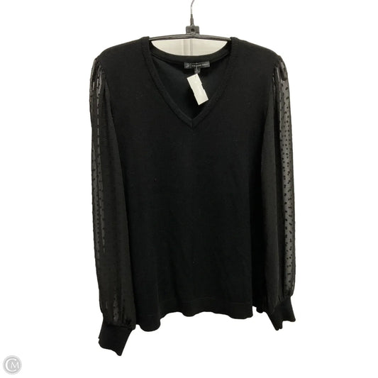 Top Long Sleeve By Adrianna Papell In Black, Size: S