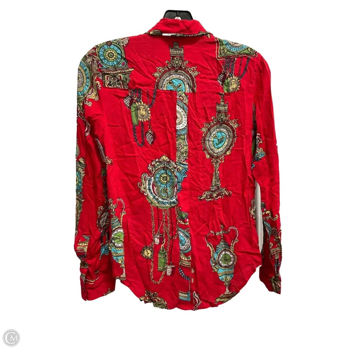Top Long Sleeve By Maeve In Red, Size: 0