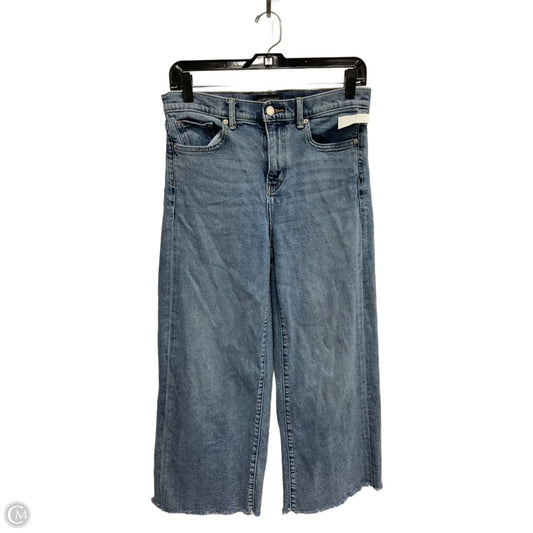 Jeans Wide Leg By Banana Republic In Blue Denim, Size: 4