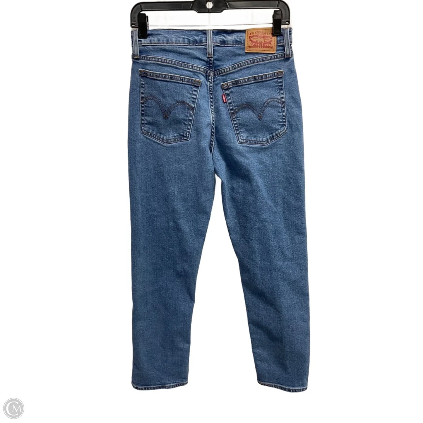Jeans Straight By Levis In Blue Denim, Size: 6