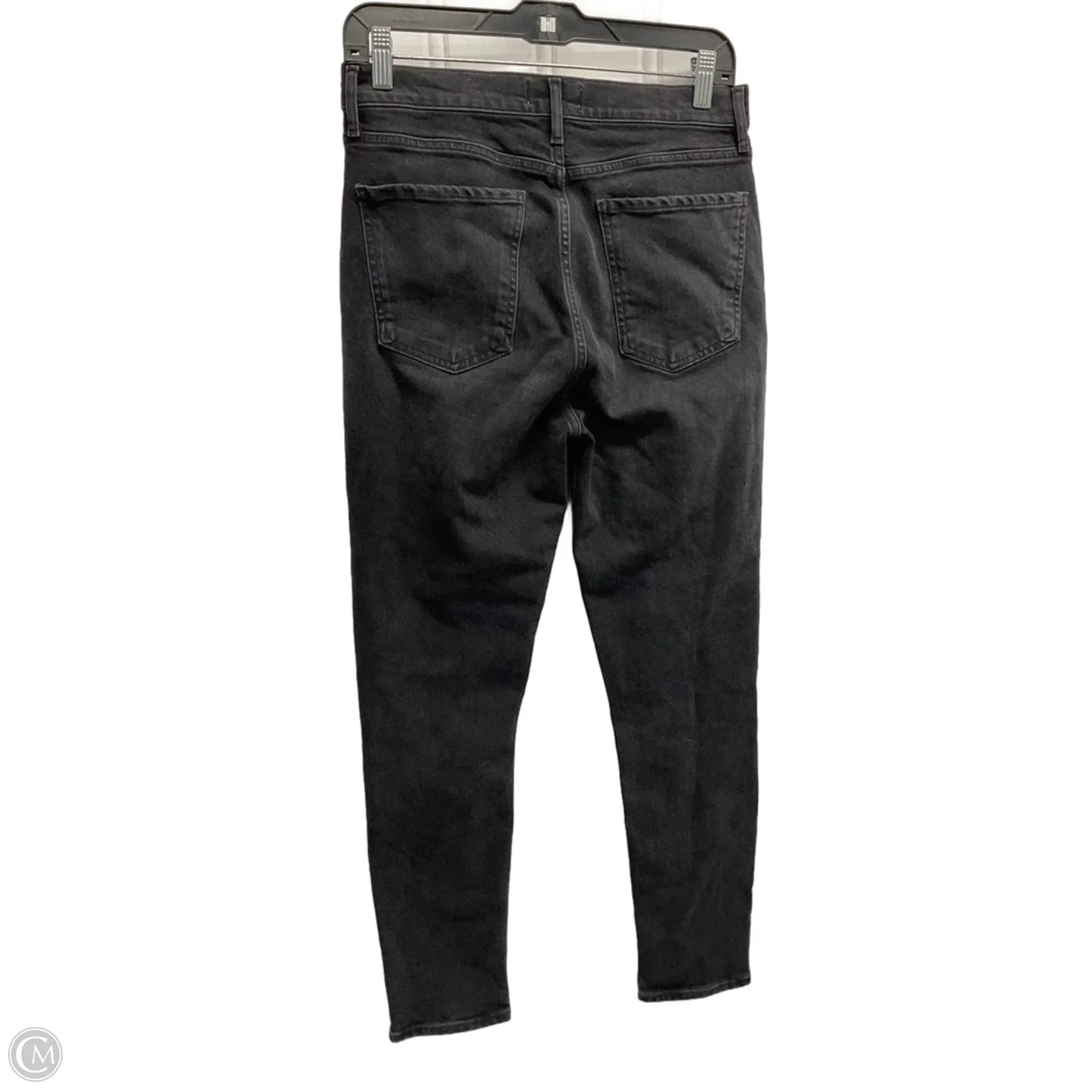 Jeans Straight By Agolde In Black Denim, Size: 4