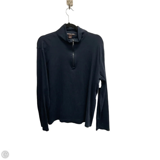 Top Long Sleeve Designer By Michael Kors In Navy, Size: M