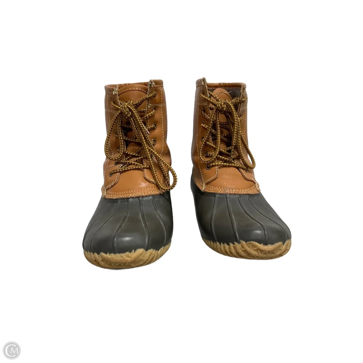 Boots Snow By Clothes Mentor In Brown, Size: 10