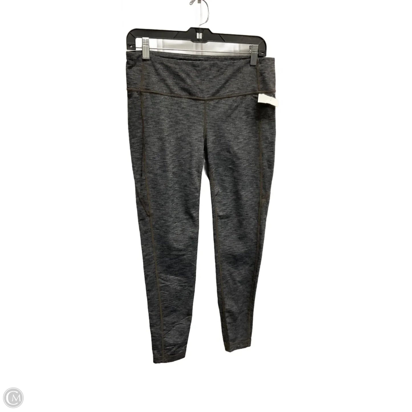 Athletic Leggings By Athleta In Grey, Size: L