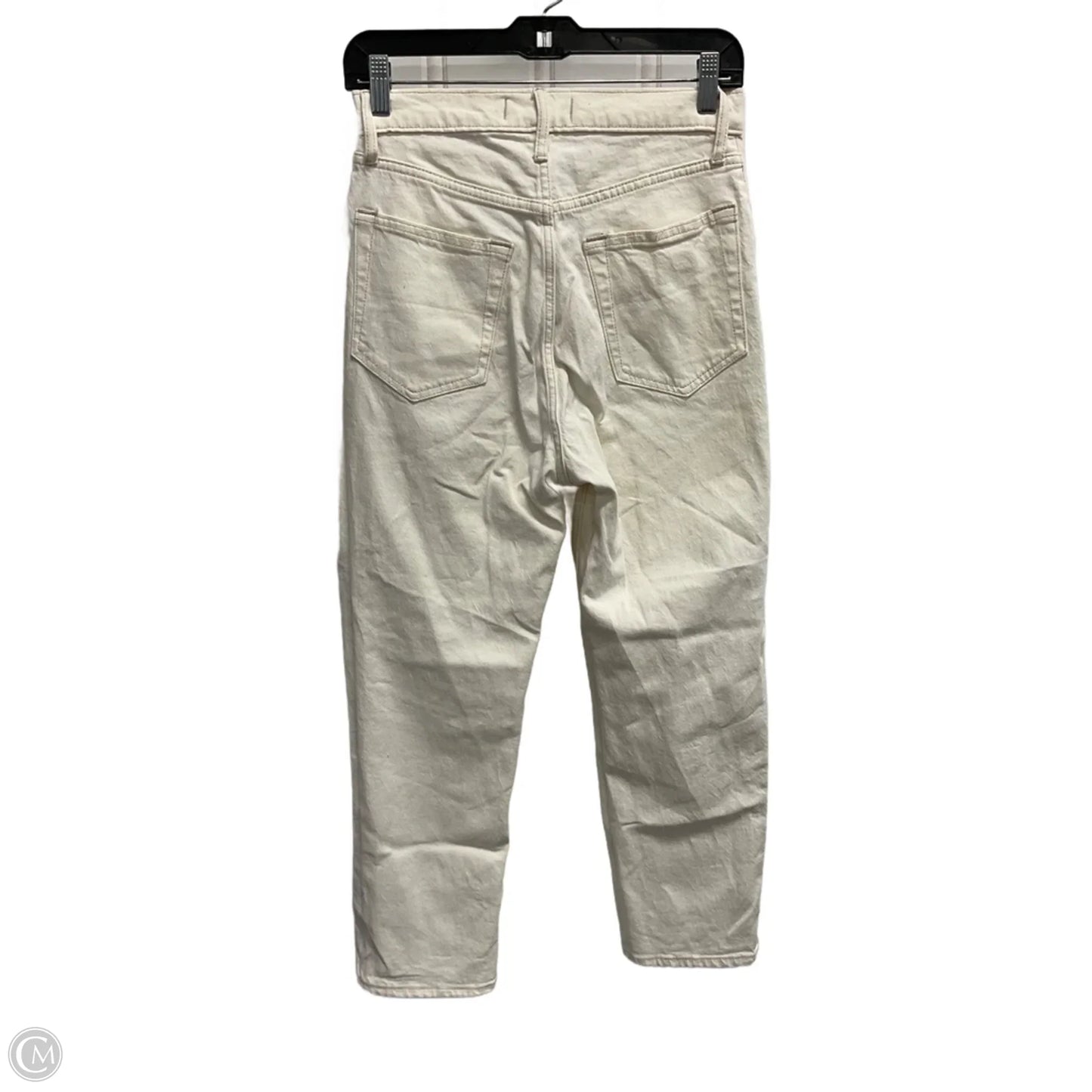 Jeans Straight By Abercrombie And Fitch In Cream, Size: 8