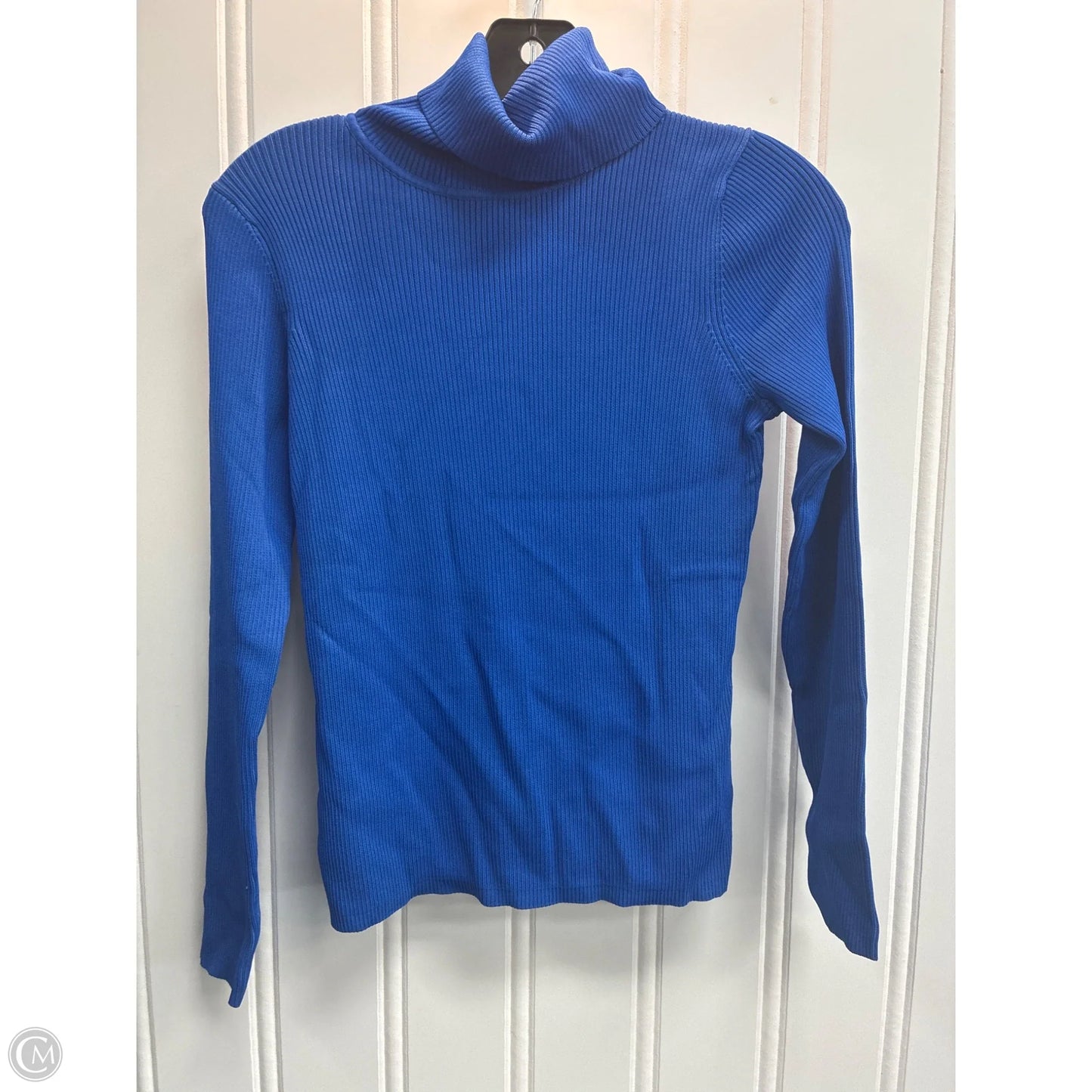 Top Long Sleeve By City Silk In Blue, Size: S