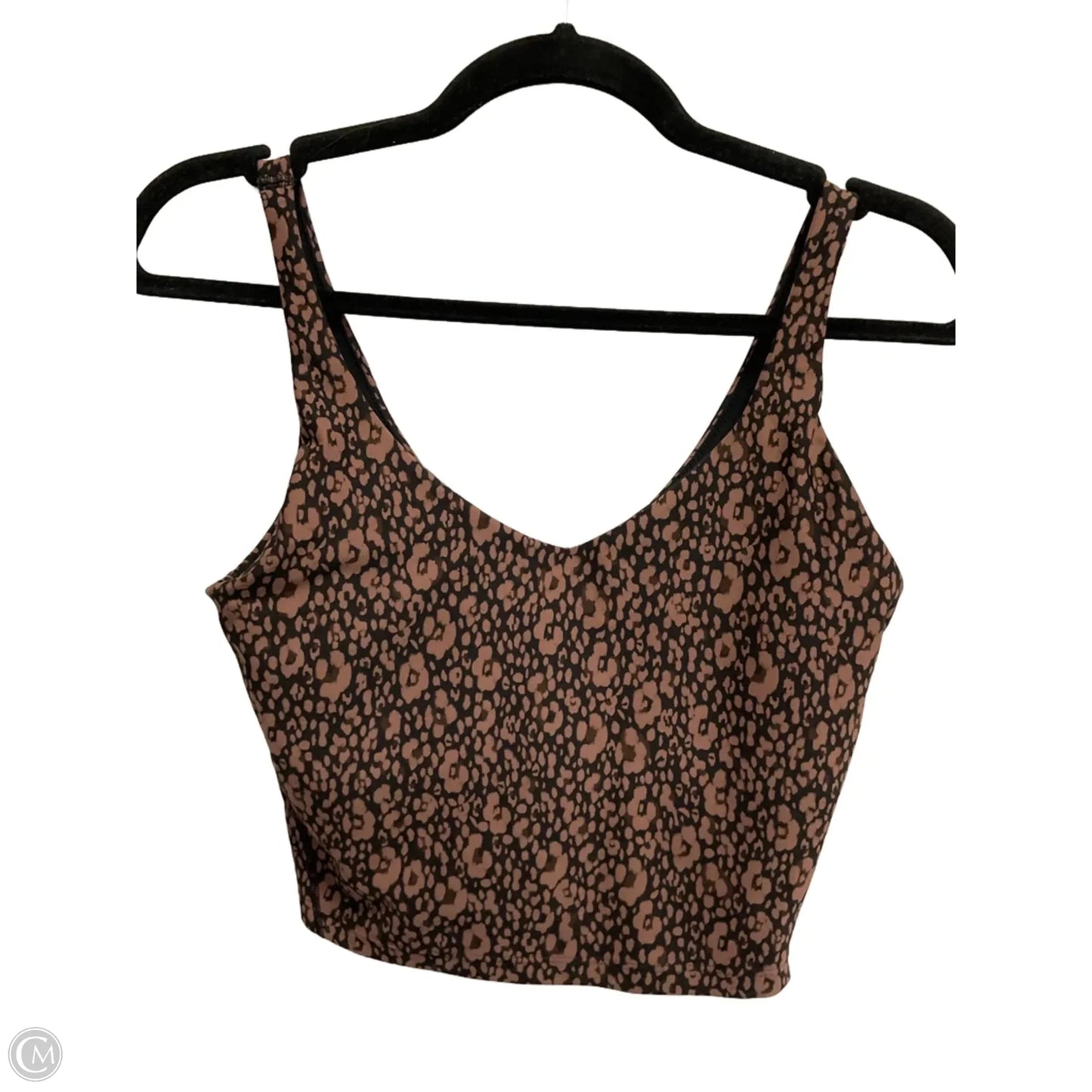 Athletic Bra By Old Navy In Black & Tan, Size: M