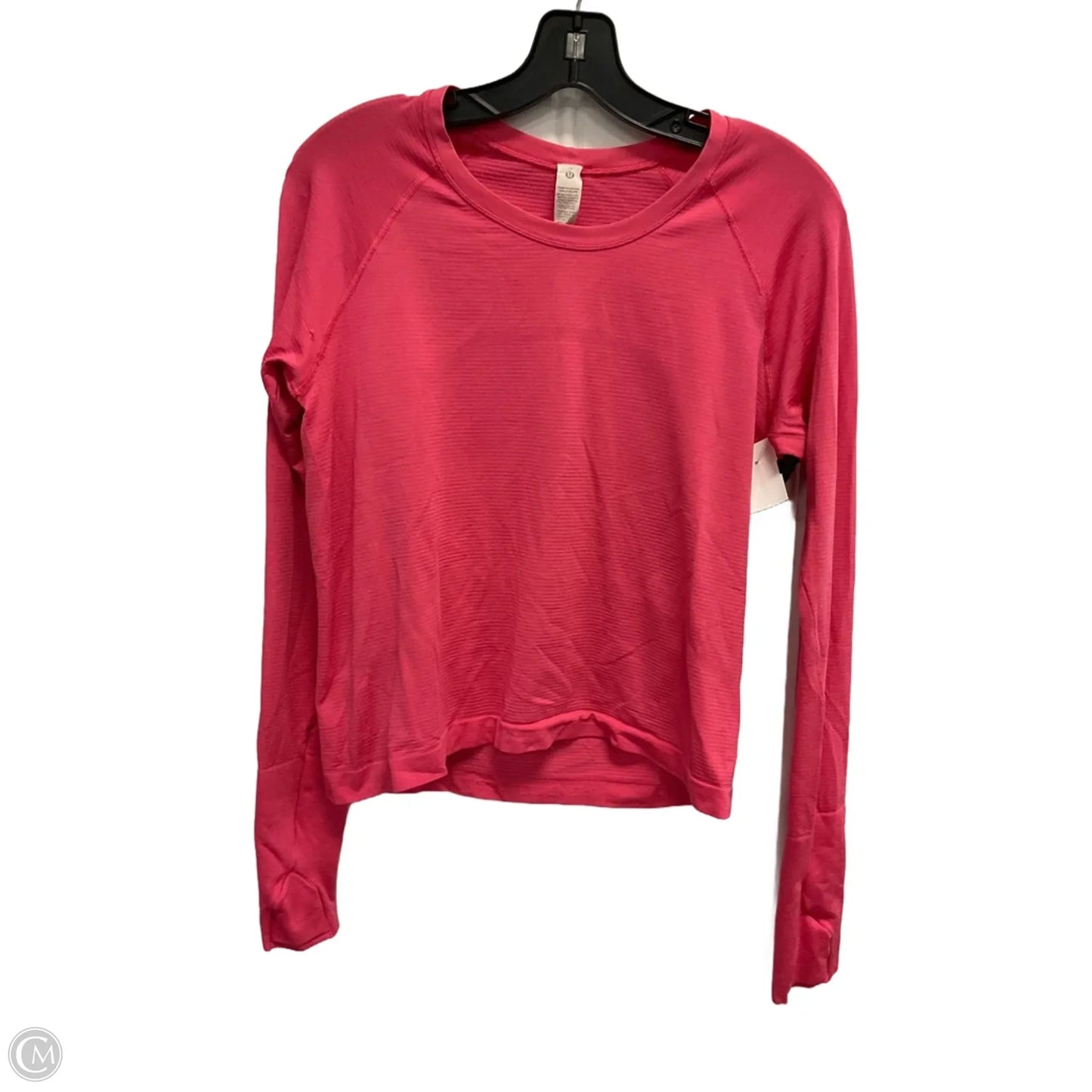 Athletic Top Long Sleeve Crewneck By Lululemon In Pink, Size: 10