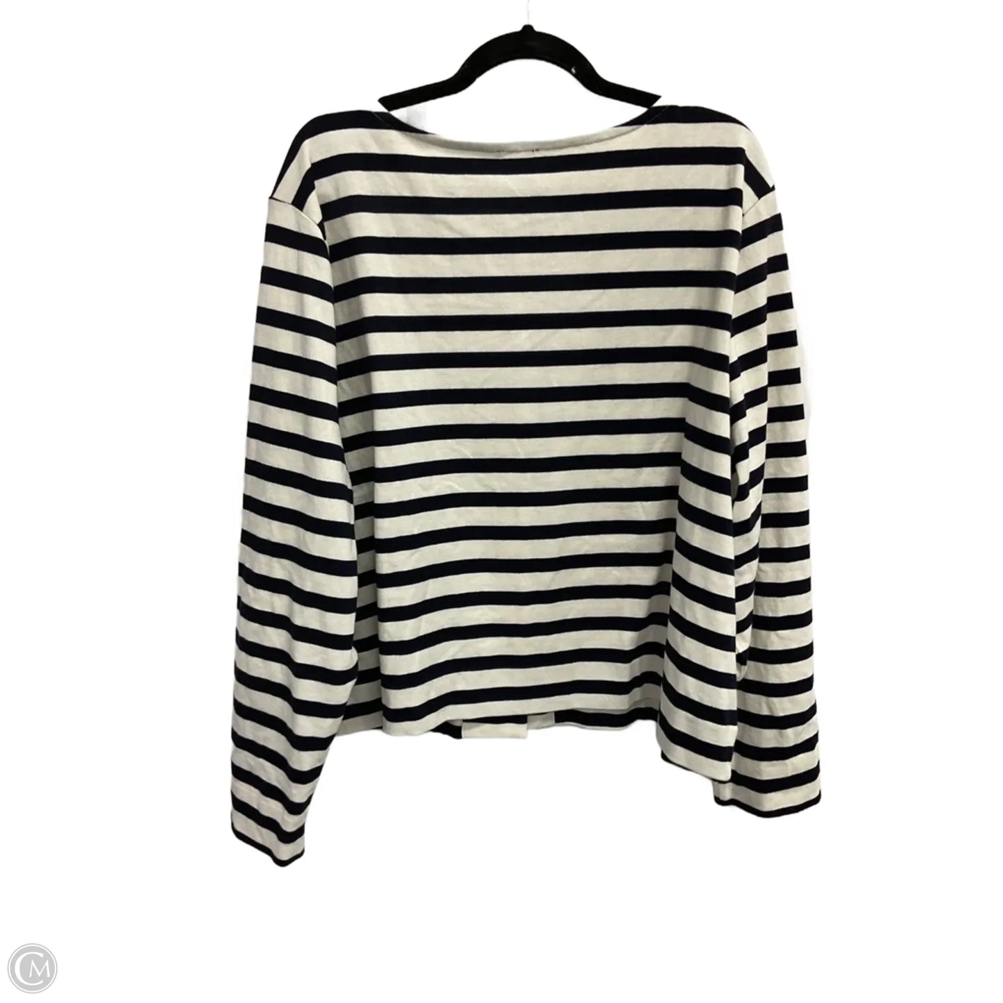 Cardigan By Talbots In Blue & White, Size: 3x