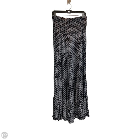 Dress Casual Maxi By Chicos In Blue & White, Size: M