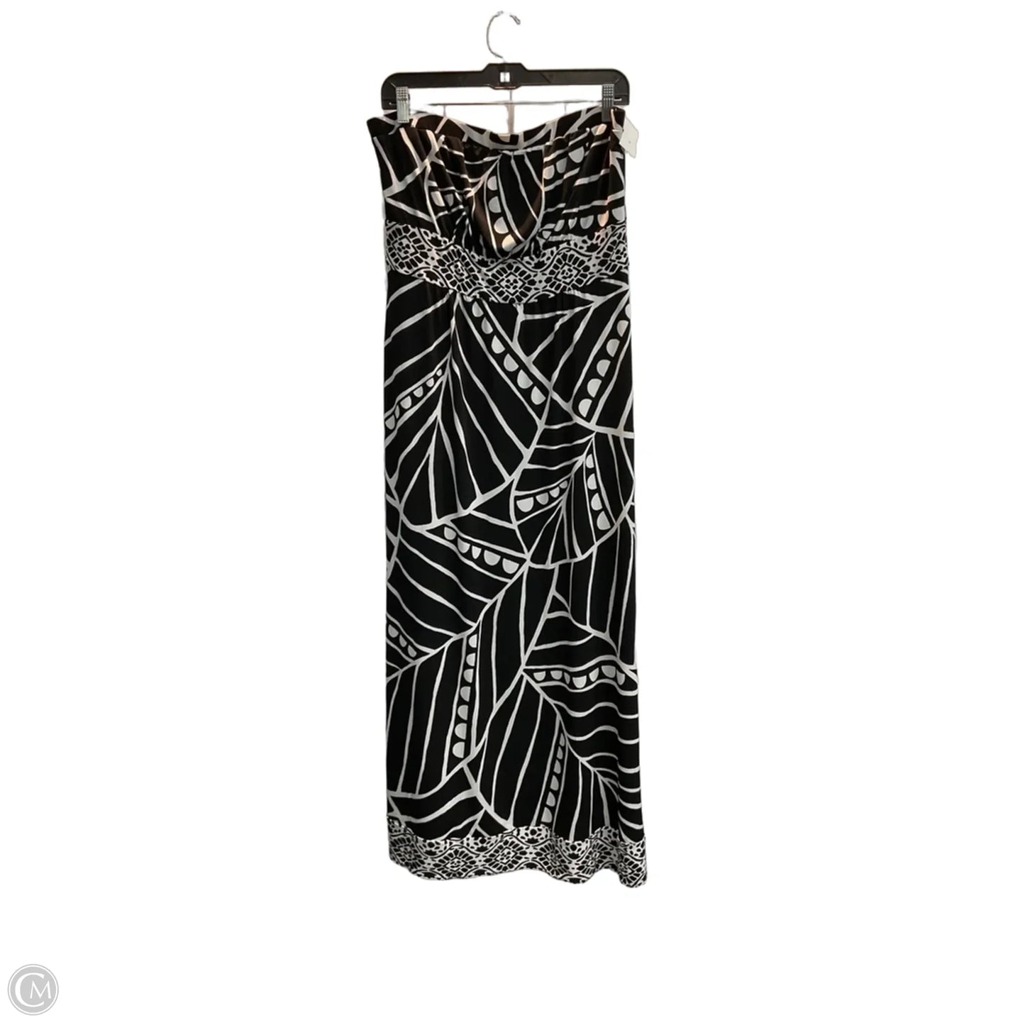 Dress Casual Maxi By White House Black Market In Black & White, Size: L