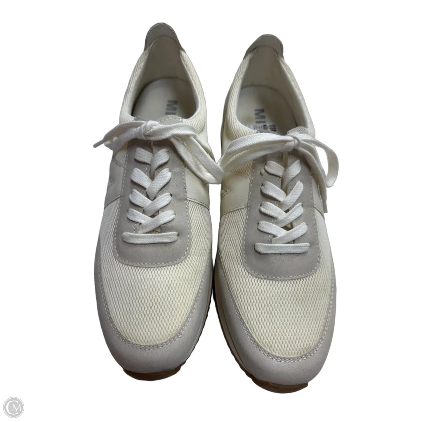 Shoes Sneakers By Mia In Cream, Size: 10