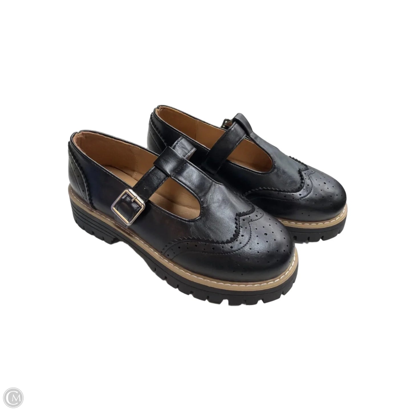Shoes Flats By Clothes Mentor In Black, Size: 7.5