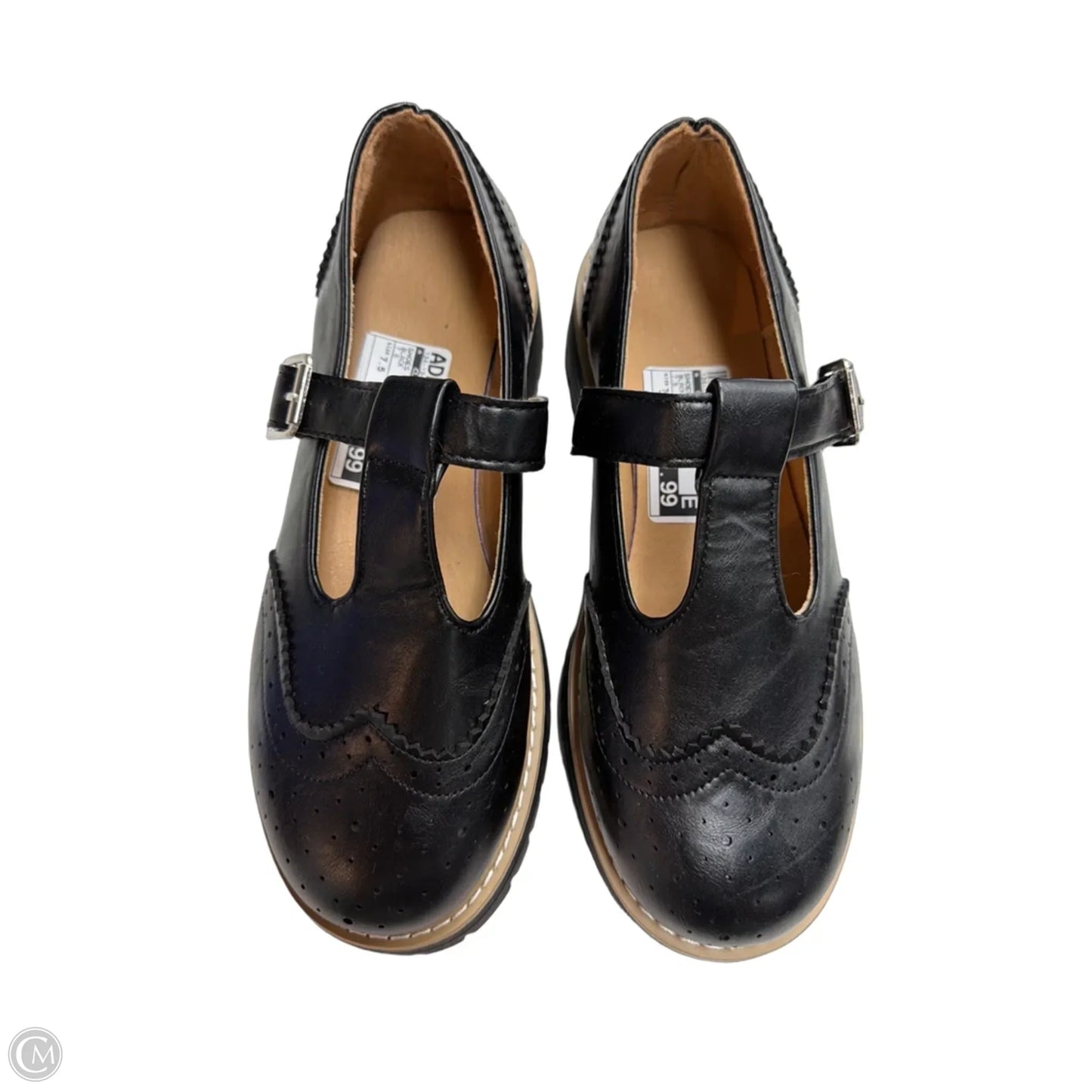Shoes Flats By Clothes Mentor In Black, Size: 7.5
