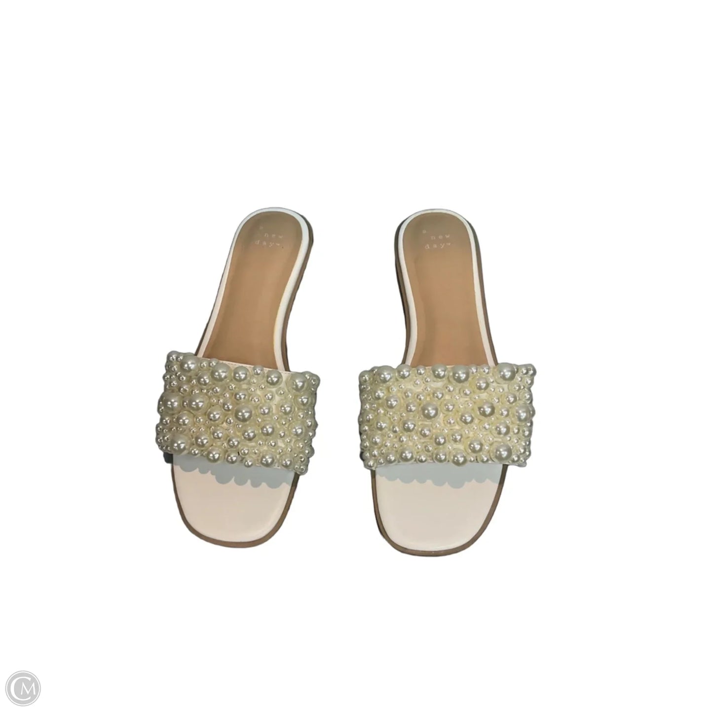 Sandals Flats By A New Day In White, Size: 9.5