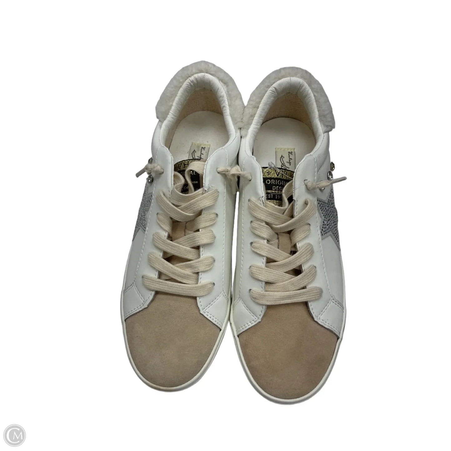 Shoes Sneakers By Vintage Havana In Tan & White, Size: 10