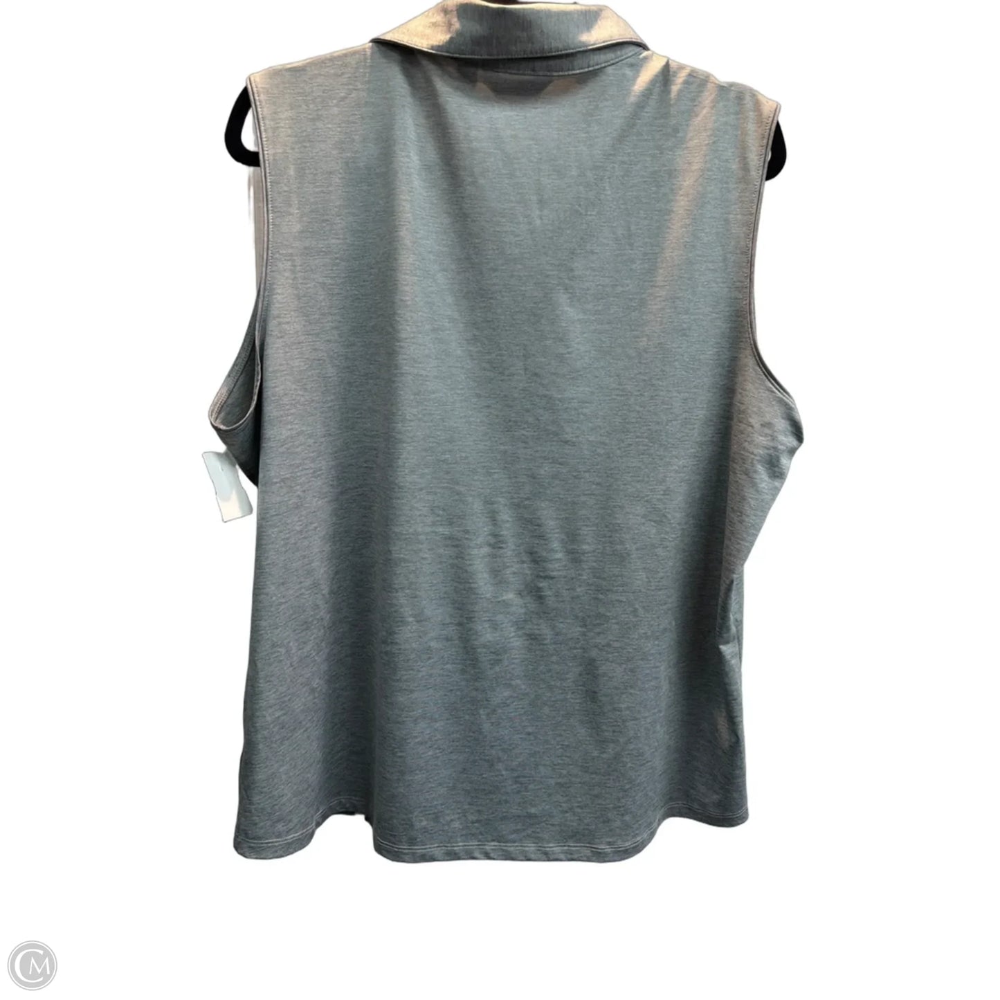 Top Sleeveless By Lady Hagen In Grey, Size: Xxl