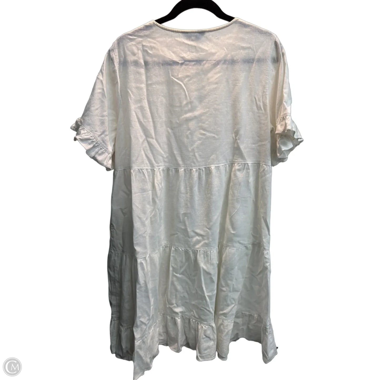 Dress Casual Midi By Multiples In White, Size: M