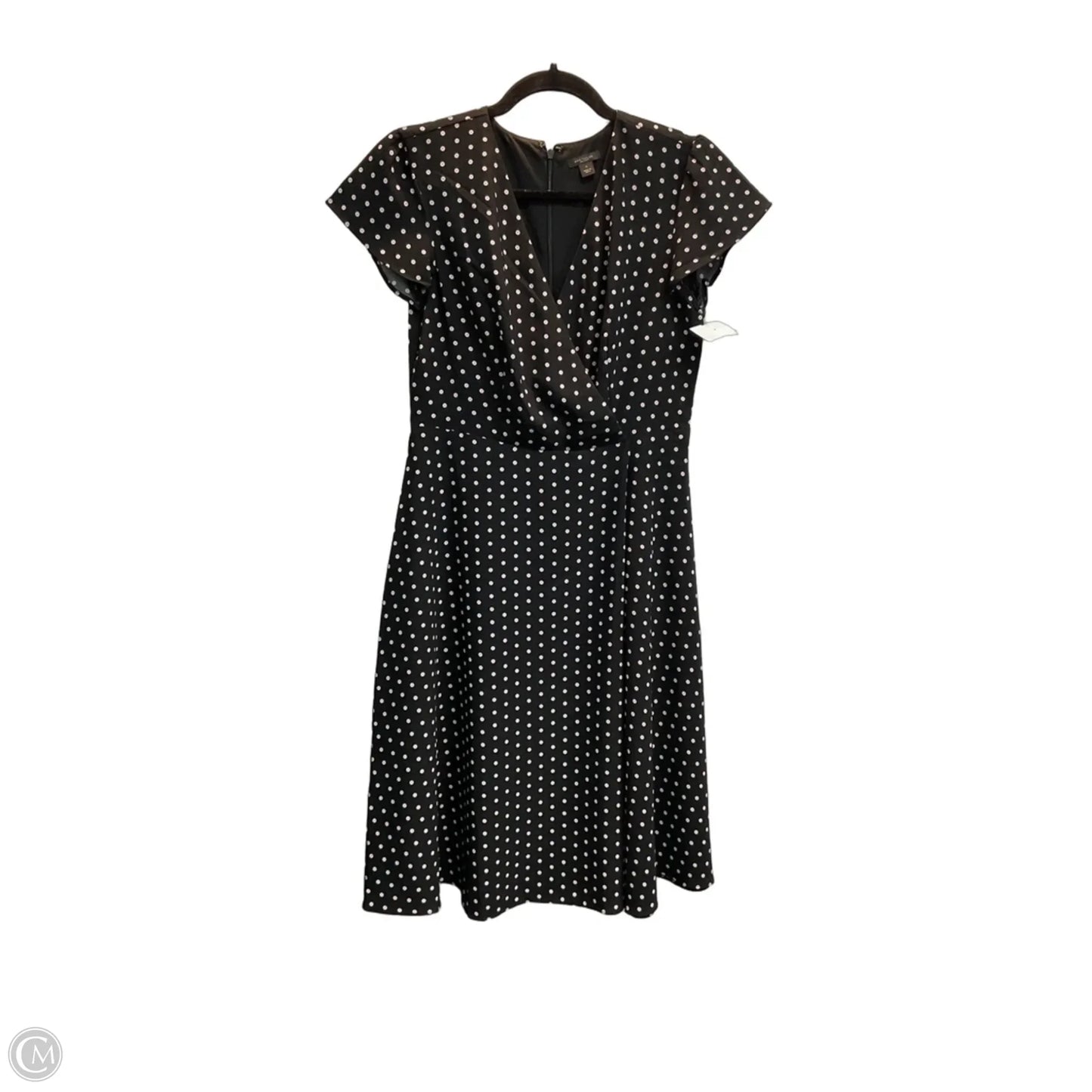 Dress Casual Midi By Ann Taylor In Polkadot Pattern, Size: 2