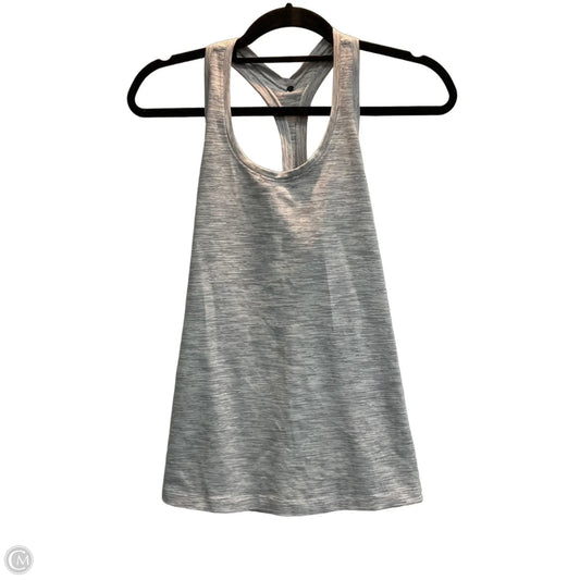 Athletic Tank Top By Lululemon In Grey & White, Size: M