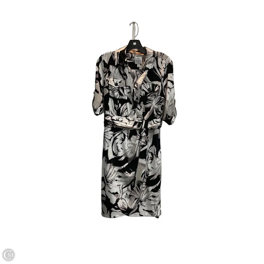 Dress Casual Midi By Suzi Chin In Black & Cream, Size: 10