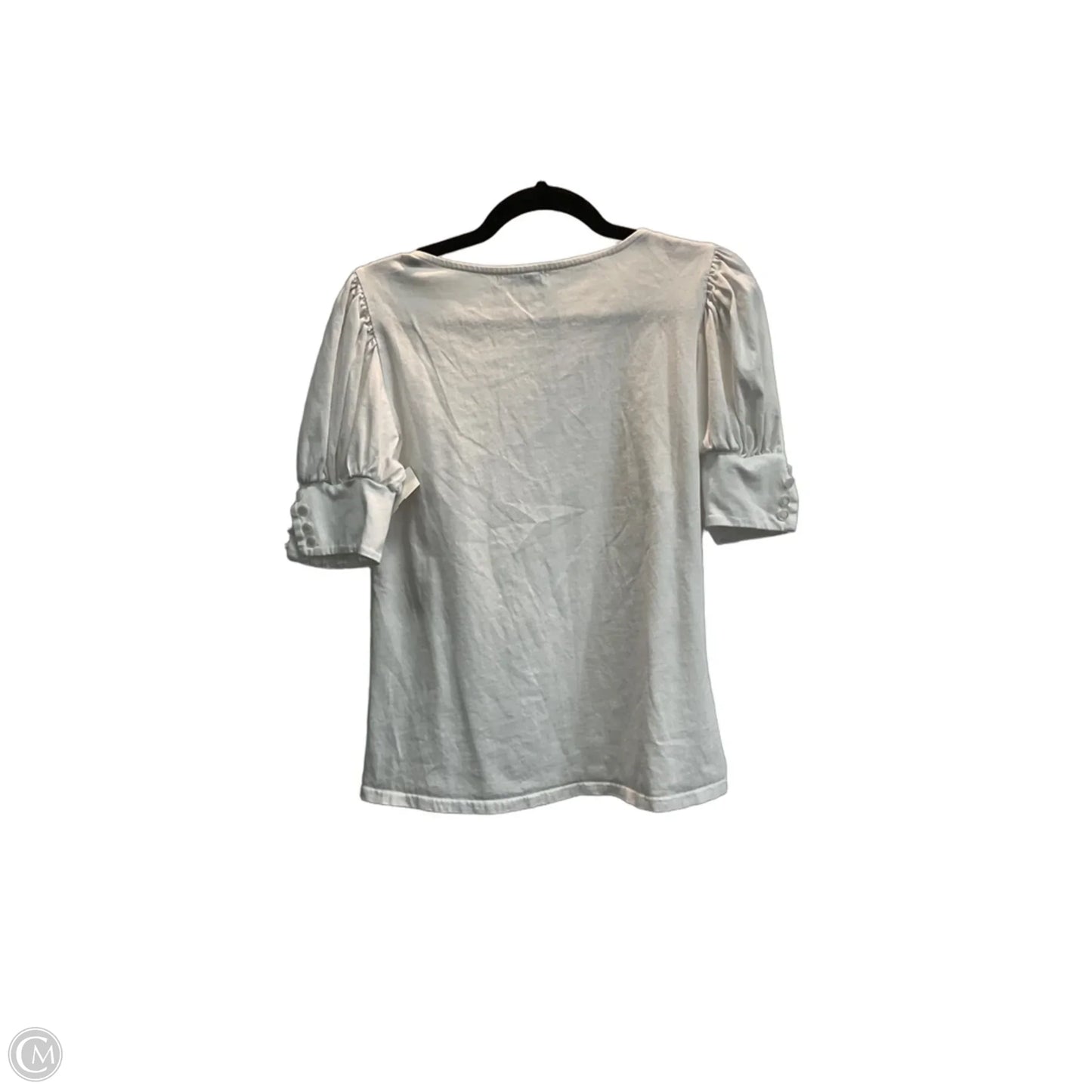Top Short Sleeve By Clothes Mentor In White, Size: S