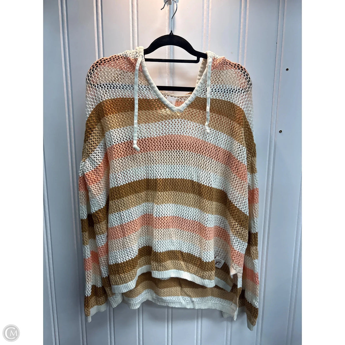Sweater By Clothes Mentor In Striped Pattern, Size: 2x