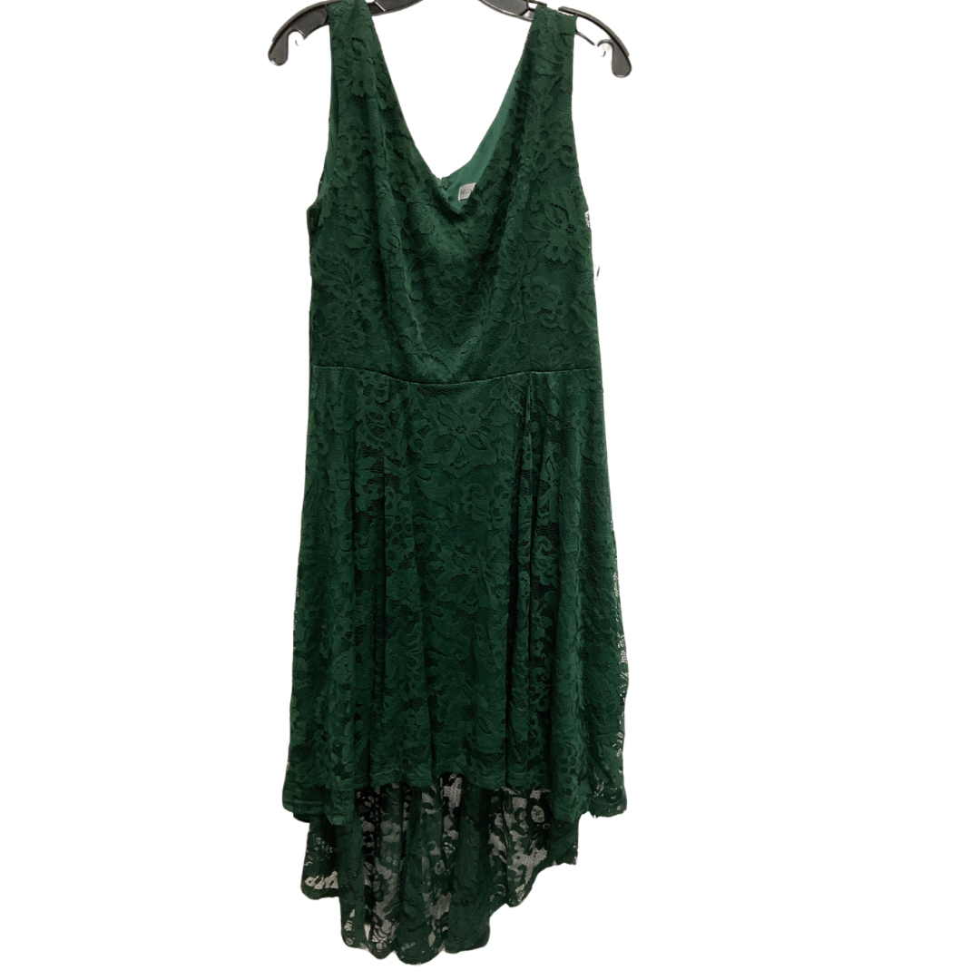 Dress Casual Midi By Clothes Mentor In Green, Size: 2x