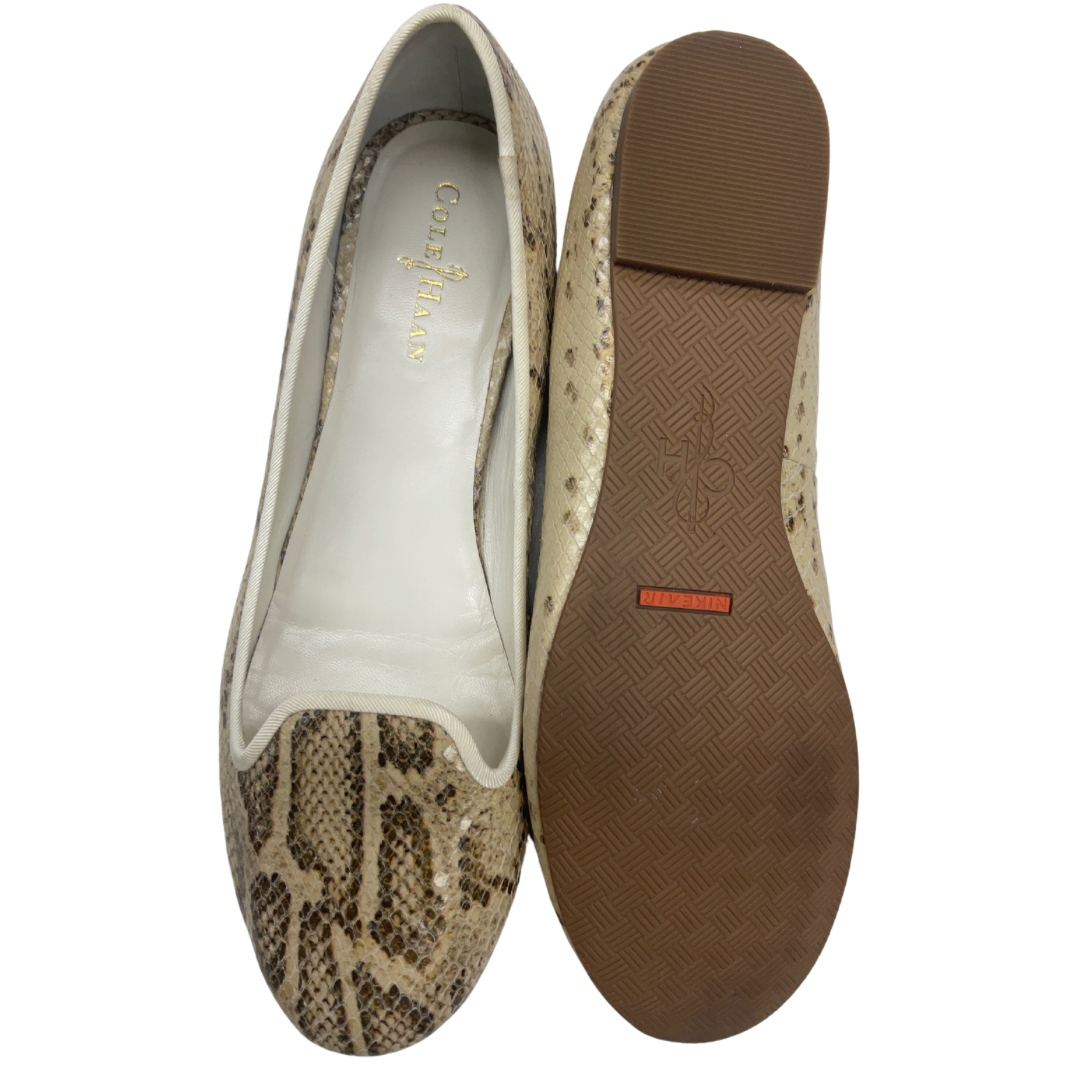 Shoes Flats By Cole-haan In Snakeskin Print, Size: 10.5