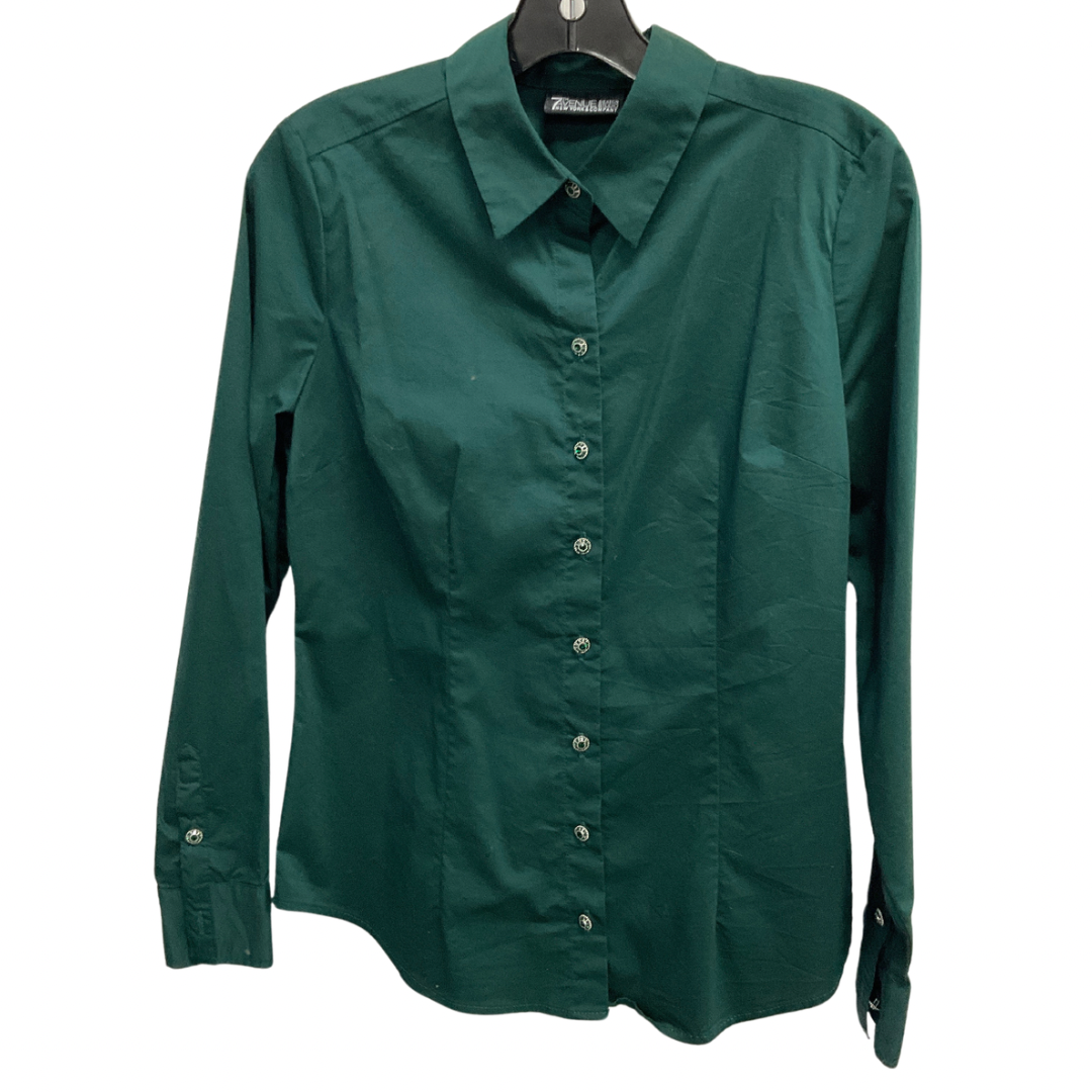 Top Long Sleeve By New York And Co In Green, Size: S