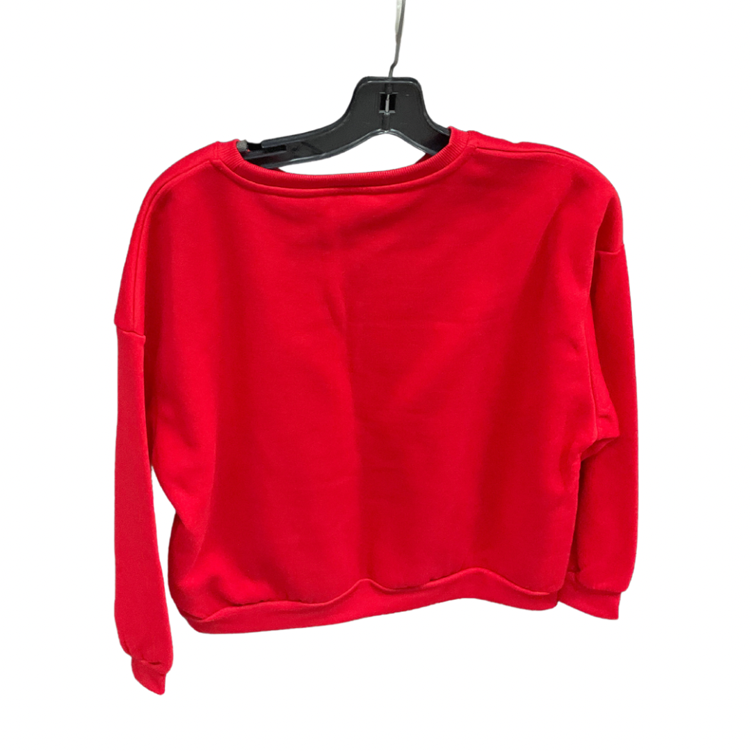 Sweatshirt Crewneck By Shein In Red, Size: L