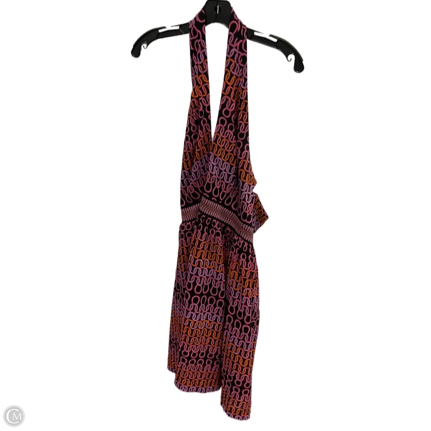 Dress Casual Short By Trina Turk In Black & Orange, Size: S