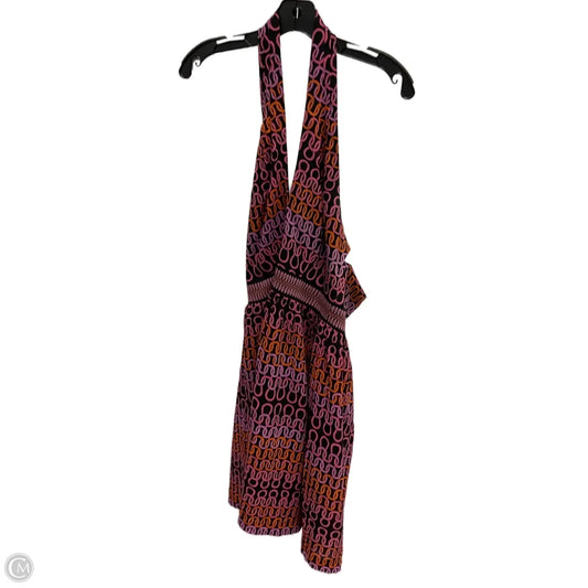 Dress Casual Short By Trina Turk In Black & Orange, Size: S