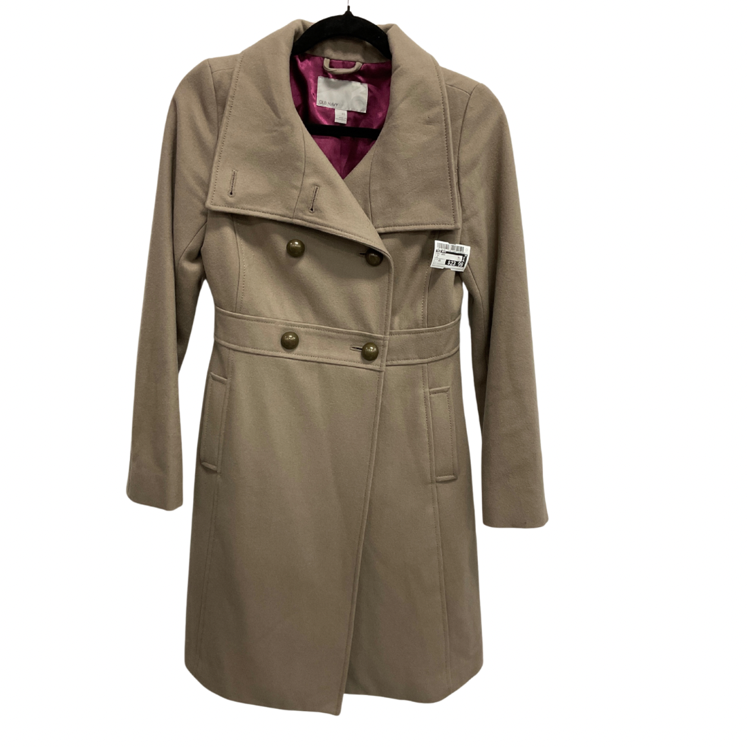 Coat Wool By Old Navy In Tan, Size: Xs