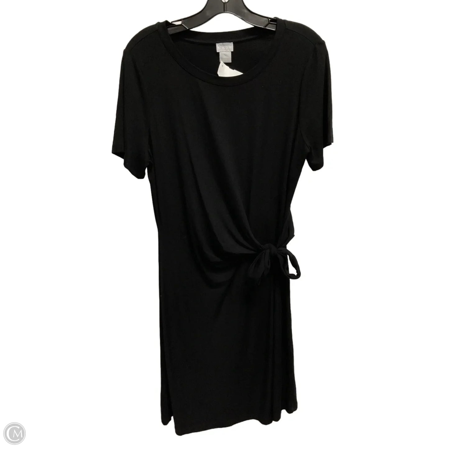 Dress Casual Midi By Chicos In Black, Size: M
