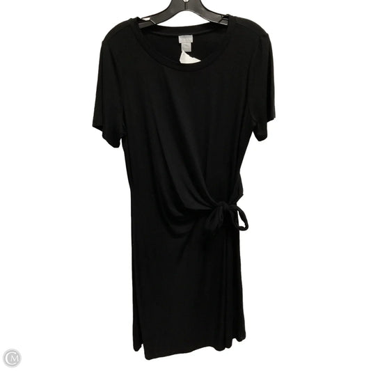 Dress Casual Midi By Chicos In Black, Size: M