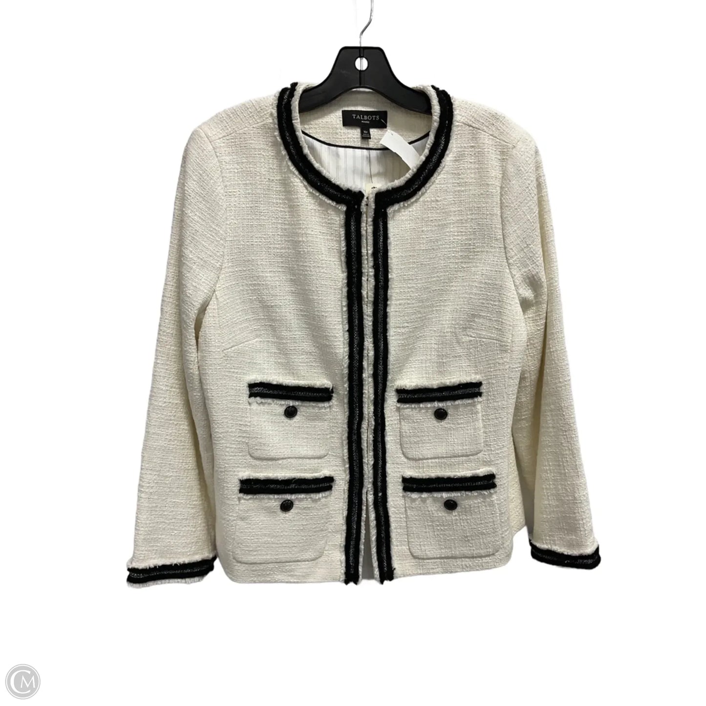 Blazer By Talbots In Cream, Size: 16